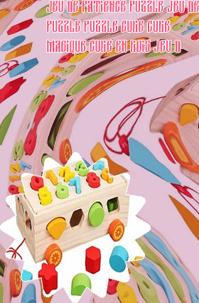 Jeu de cubes en bois puzzle